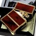 画像9: ZIPPO ライター 限定 1935 復刻レプリカ ジッポ ゴールド＆ブラウン 4面加工 かっこいい シリアルナンバー入り 角型 3バレル おしゃれ メンズ ギフト プレゼント (9)