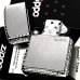 画像3: ZIPPO アーマー 限定 ３面彫刻 アラベスク 鏡面プラチナ シルバー ジッポ ライター かっこいい シリアルNo刻印 コーナーリューター 重厚 メンズ (3)