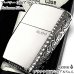 画像2: ZIPPO アーマー 限定 ３面彫刻 アラベスク 鏡面プラチナ シルバー ジッポ ライター かっこいい シリアルNo刻印 コーナーリューター 重厚 メンズ (2)