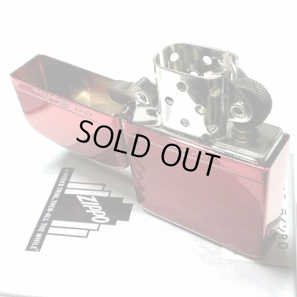 画像4: ZIPPO ライター ジッポ 1941 復刻レプリカ ミラーライン レッド サテン＆鏡面 赤 かっこいい おしゃれ メンズ レディース 女性 ギフト プレゼント (4)