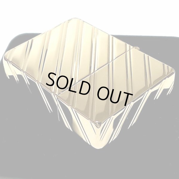 画像4: ZIPPO ライター 1935 復刻レプリカ ジッポー K24 純金メッキ かっこいい 5面ダイヤカット彫刻 ゴールド 角型 ギフト プレゼント 3バレル おしゃれ メンズ (4)