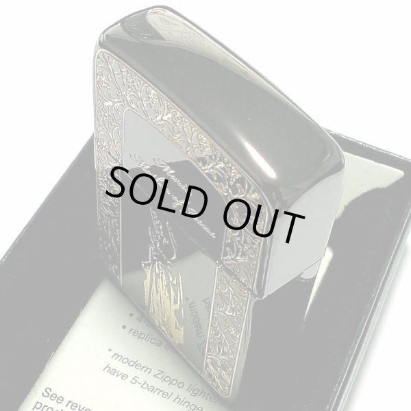 画像6: ZIPPO 1941 復刻レプリカ ジッポ ライター かっこいい マリア ブラックニッケル 黒金 おしゃれ 丸角 メンズ ギフト プレゼント (6)