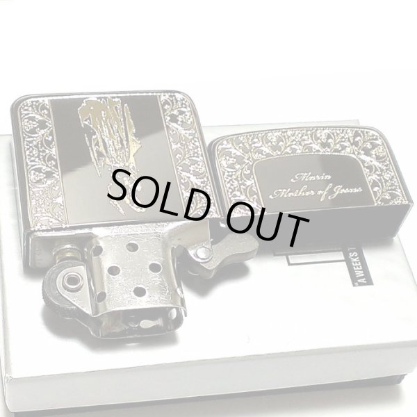 画像5: ZIPPO 1941 復刻レプリカ ジッポ ライター かっこいい マリア ブラックニッケル 黒金 おしゃれ 丸角 メンズ ギフト プレゼント (5)