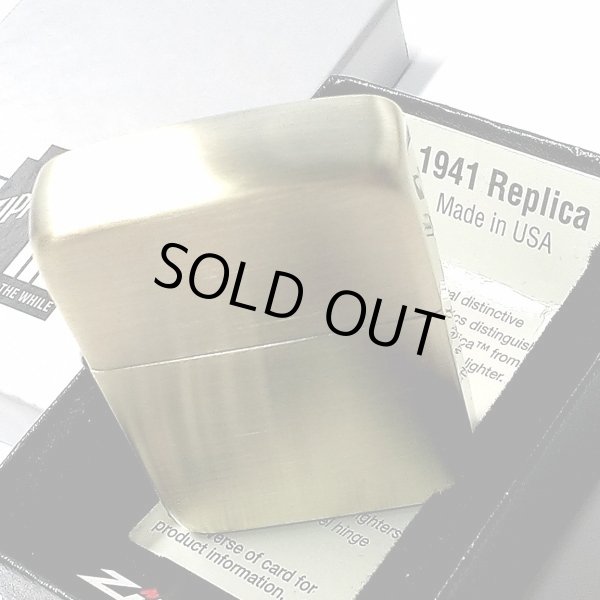 画像5: ZIPPO ライター 1941復刻 レプリカ ジッポ アンティークブラス 古美仕上げ ゴールド シンプル スタンダード 丸角 かっこいい おしゃれ メンズ ギフト (5)