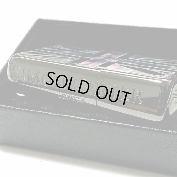 画像3: ZIPPO アーマー ジッポ サイモンカーター ライター ブランド かっこいい ユニオンジャック シェルインレイ ブラック 天然貝 サイド彫刻 メンズ ギフト プレゼント おしゃれ (3)