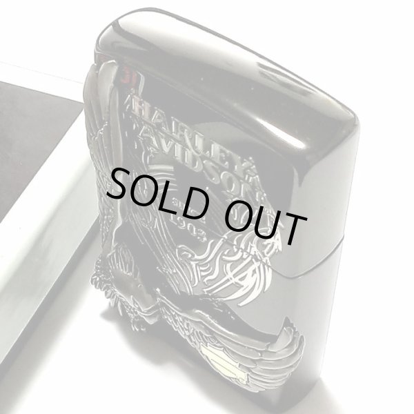 画像6: ZIPPO ライター ハーレーダビッドソン ジッポ イオンブラック 銀イブシメタル 黒 イーグル 日本国内限定モデル かっこいい おしゃれ ジッポー ギフト (6)
