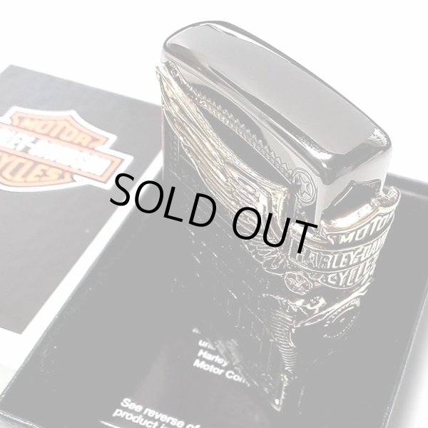 画像4: ジッポライター ハーレーダビッドソン ZIPPO ブラック チタン加工 かっこいい 3面大型メタル イーグル HARLEY-DAVIDSON 日本国内限定モデル ジッポー ギフト (4)