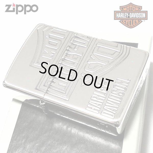 画像2: ZIPPO ライター ハーレーダビッドソン ジッポ ロゴデザイン3面彫刻 シルバー燻し かっこいい 日本限定モデルジッポー おしゃれ メンズ ギフト プレゼント (2)