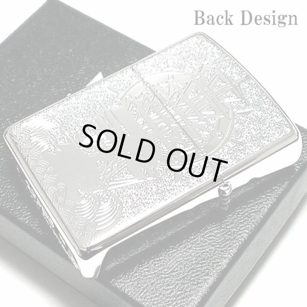 画像5: ZIPPO アーマー シェルワールドマップ ジッポ ライター おしゃれ シルバー 天然貝 両面別柄加工 彫刻 世界地図 かっこいい 重厚 メンズ ギフト プレゼント (5)