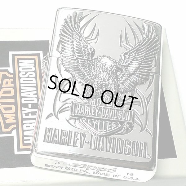 画像2: ZIPPO ライター ハーレーダビッドソン ジッポ シルバー ビッグメタル イーグル 鷲 HARLEY-DAVIDSON 日本国内限定モデル かっこいい メンズ ギフト (2)