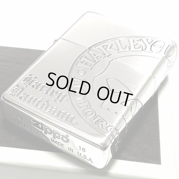 画像5: ZIPPO ライター ハーレーダビッドソン ジッポ スカル3面彫刻 シルバー燻し かっこいい ドクロ 日本限定モデルジッポー おしゃれ メンズ ギフト プレゼント (5)