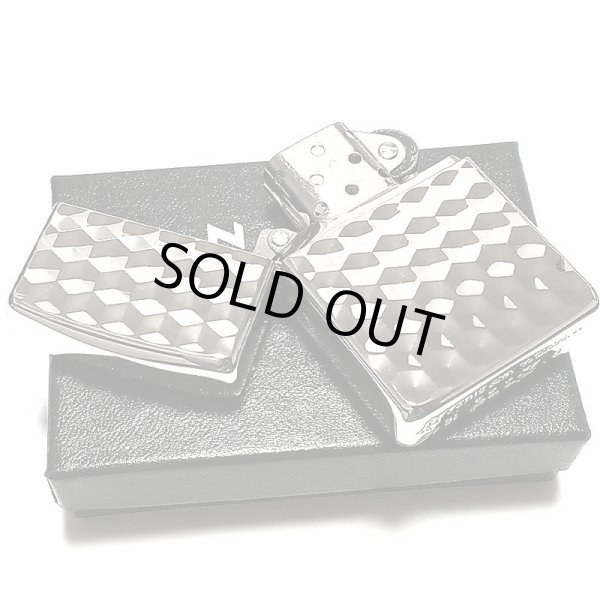 画像4: ZIPPO ライター アーマー プラチナシルバー ハニーコンボ 両面加工 六角形 ライター かっこいい 深彫り おしゃれ 重厚 メンズ レディース ギフト プレゼント (4)