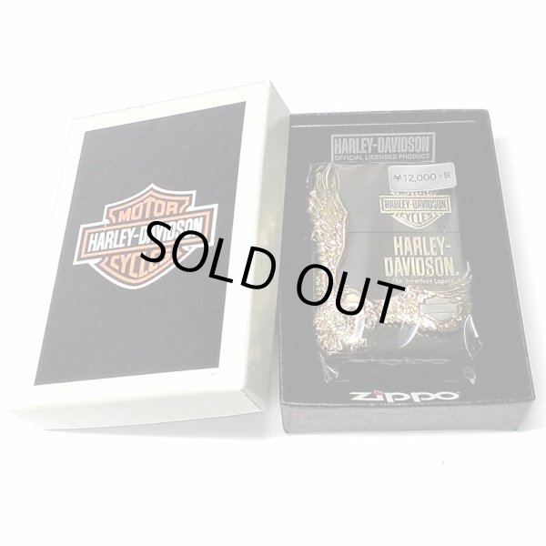 画像12: ZIPPO ライター ハーレーダビッドソン ジッポ イオンブラック ゴールドメタル 黒 金 イーグル 日本国内限定モデル かっこいい おしゃれ ジッポー ギフト (12)