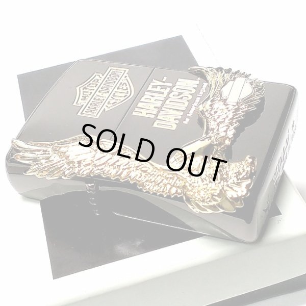 画像9: ZIPPO ライター ハーレーダビッドソン ジッポ イオンブラック ゴールドメタル 黒 金 イーグル 日本国内限定モデル かっこいい おしゃれ ジッポー ギフト (9)