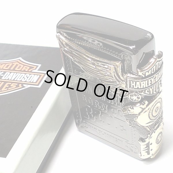 画像11: ジッポライター ハーレーダビッドソン ZIPPO ブラック チタン加工 かっこいい 3面大型メタル イーグル HARLEY-DAVIDSON 日本国内限定モデル ジッポー ギフト (11)