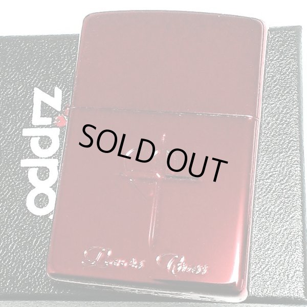 画像2: ZIPPO ジッポ ハート クロス ラバーズ ライター 彫刻 ワインレッド 可愛い おしゃれ 女性 赤 メンズ ギフト ペア プレゼント レディース (2)