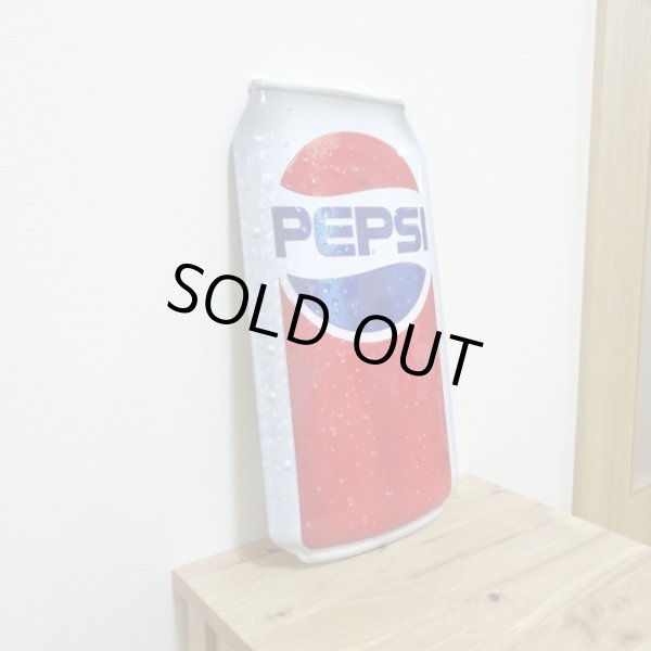 画像2: ブリキ看板 ペプシ アンティーク　珍しい 缶 ガレージ 赤 レッド　目立つ プレート 壁飾り 正規ライセンス品 アメリカン 雑貨 インテリア おしゃれ 可愛い サーファー カフェ 店舗 (2)