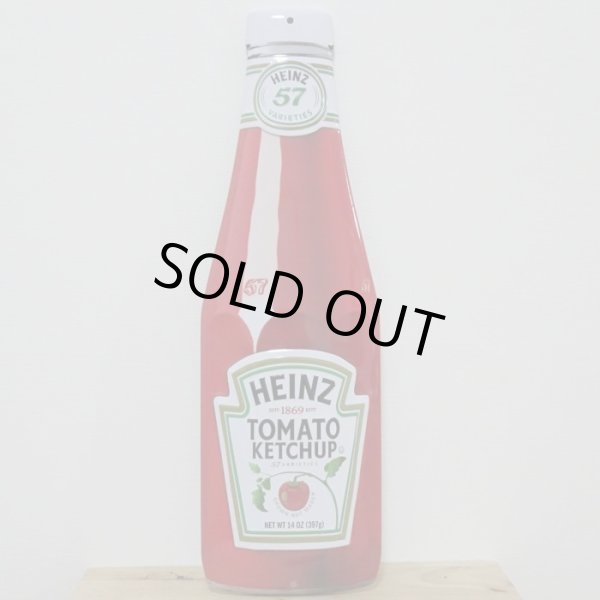 画像1: ブリキ看板 かわいい ハインツ ケチャップ レッド 赤 アンティーク ガレージ 目立つ プレート 壁飾り 正規ライセンス品 アメリカン 雑貨 インテリア おしゃれ 可愛い サーファー カフェ 店舗 (1)