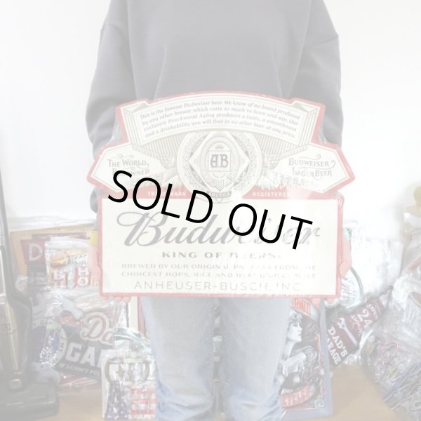 画像5: ブリキ看板 BUDWEISER バドワイザー エンボスメタルサイン ガレージ ビール　目立つ プレート 壁飾り 正規ライセンス品 アメリカン 雑貨 インテリア おしゃれ 可愛い サーファー バー 店舗 (5)