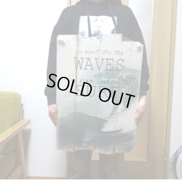 画像3: 木製看板 WAVES SURF サーファー ウッドボード サーフィン ガレージ リビング 壁掛け 可愛い おしゃれ カフェ 店舗 かわいい 飾り レトロ看板 (3)