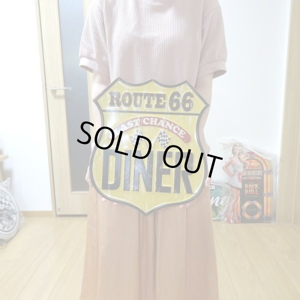 画像4: ブリキ看板 ビンテージ DINER ルート66 ガレージ プレート 壁飾り アメリカン 雑貨 大きい インテリア 可愛い かわいい サーファー カフェ 店舗 (4)