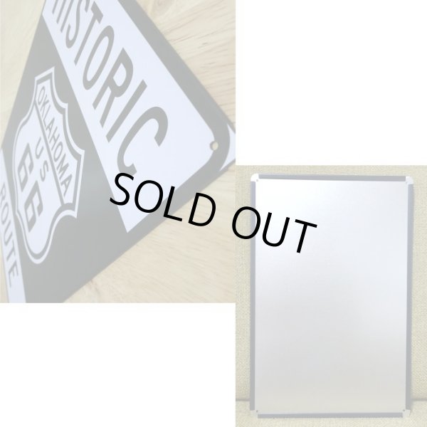 画像2: ブリキ看板 ビンテージOKLAHOMA RT 66 ルート66 ガレージ プレート 壁飾り かわいい アメリカン 雑貨 インテリア 可愛い サーファー おしゃれ カフェ 店舗 (2)