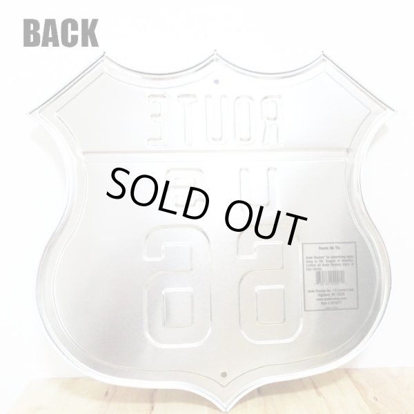 画像2: ブリキ看板 ルート66 アンティーク ROUTE 66 ガレージ 壁飾り ロゴ 正規ライセンス品 アメリカン 雑貨 かっこいい おしゃれ 可愛い サーファー カフェ 店舗 (2)