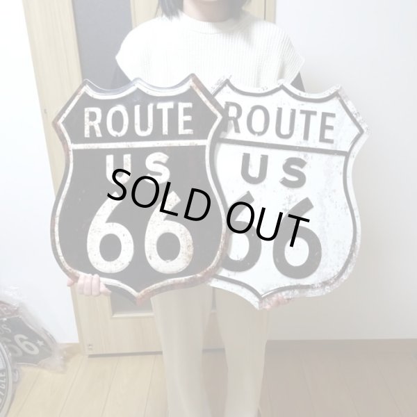 画像3: ブリキ看板 ビンテージ ROUTE66 ダイスカット 壁掛け アメリカン ガレージ プレート 壁飾り 雑貨 大きい インテリア 可愛い かわいい サーファー カフェ 店舗 (3)