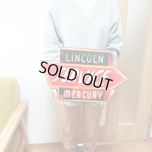 画像3: ブリキ看板 ビンテージ アンティーク LINCOLN MERCURY SERVICE おしゃれ アメリカン 壁掛け プレート 壁飾り かわいい 雑貨 可愛い インテリア ネオン サーファー カフェ 店舗 (3)