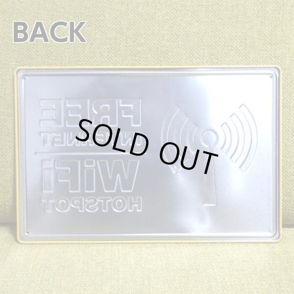 画像2: ブリキ看板 ビンテージ FREE WIFI アンティーク ガレージ プレート 壁飾り かわいい アメリカン 雑貨 インテリア 可愛い サーファー カフェ 店舗 (2)