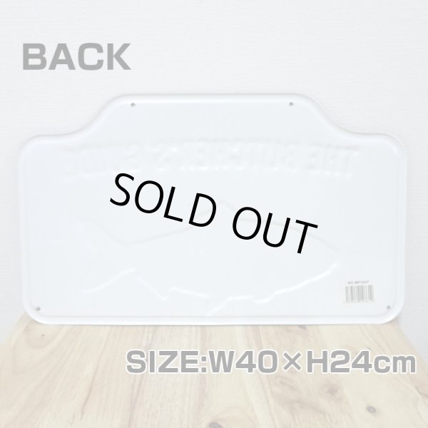 画像2: ブリキ看板 ビンテージ CUTS FISH 魚 アンティーク ガレージ プレート 壁飾り アメリカン サカナ 雑貨 インテリア おしゃれ 可愛い かわいい サーファー カフェ 店舗 (2)