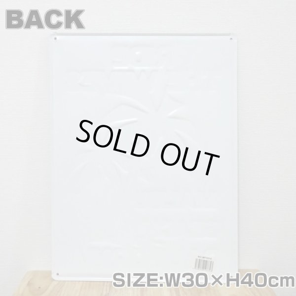 画像2: ブリキ看板 ビンテージ RIDE THE WAVES ヤシの木 カリフォルニア アンティーク ガレージ プレート 壁飾り アメリカン 雑貨 インテリア おしゃれ 可愛い かわいい サーファー カフェ 店舗 (2)