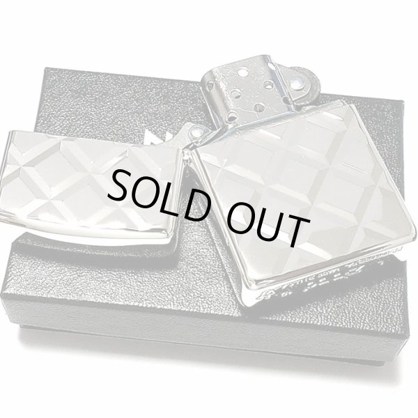 画像4: ZIPPO アーマー ジッポ ライター 深彫り ダイヤカット 鏡面仕上げ シルバー 両面同加工 かっこいい 重厚 高級 メンズ レディース ギフト (4)