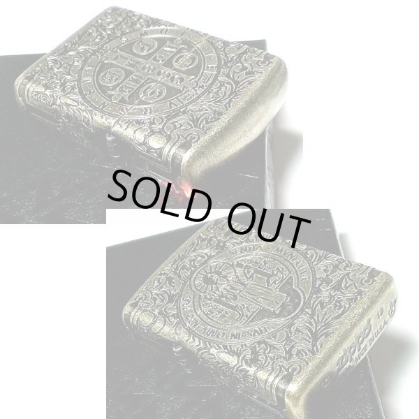 画像5: ZIPPO ライター アーマー ジッポ 4面連続彫刻 360°マルチカット アンティークブラス 映画コレクション ベネディクトデザイン メンズ ギフト プレゼント (5)