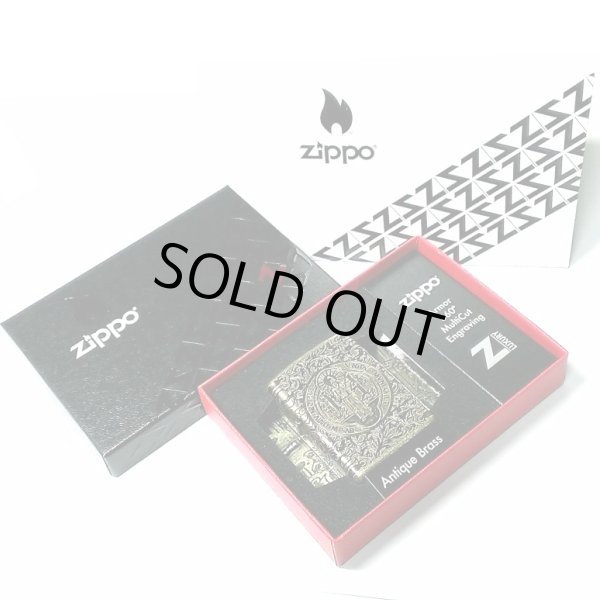 画像7: ZIPPO ライター アーマー ジッポ 4面連続彫刻 360°マルチカット アンティークブラス 映画コレクション ベネディクトデザイン メンズ ギフト プレゼント (7)