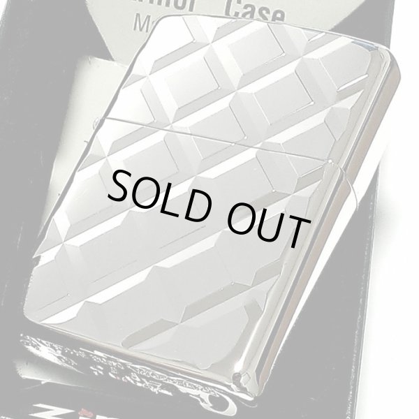 画像5: ZIPPO アーマー ジッポ ライター 深彫り ダイヤカット 鏡面仕上げ シルバー 両面同加工 かっこいい 重厚 高級 メンズ レディース ギフト (5)
