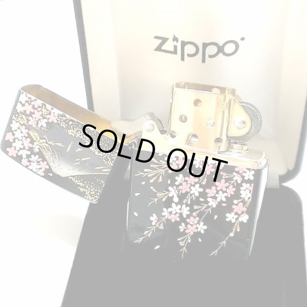 画像6: ZIPPO ライター 本金蒔絵 富士桜 伝統工芸 ジッポ 漆塗り 黒 かっこいい 和柄 ブラック おしゃれ 高級 メンズ ギフト プレゼント (6)