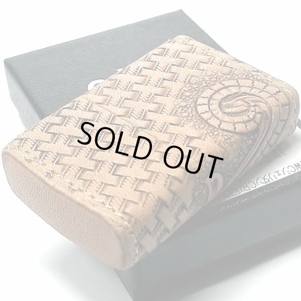 画像6: ZIPPO 革巻き ライター おしゃれ ジッポ かっこいい カオス シェリダンクラフト＆バスケット 手彫り Leather Works 牛革 ハンドメイド 彫刻 メンズ ブランド ギフト (6)