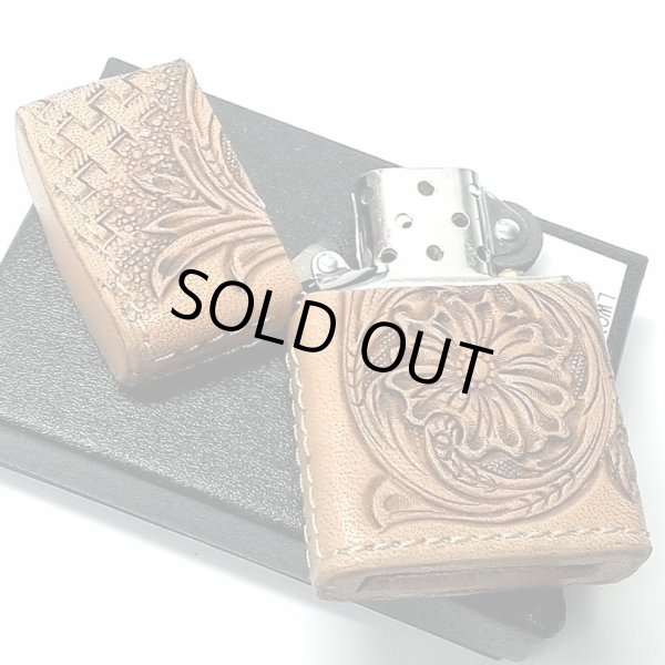画像7: ZIPPO 革巻き ライター おしゃれ ジッポ かっこいい カオス シェリダンクラフト＆バスケット 手彫り Leather Works 牛革 ハンドメイド 彫刻 メンズ ブランド ギフト (7)