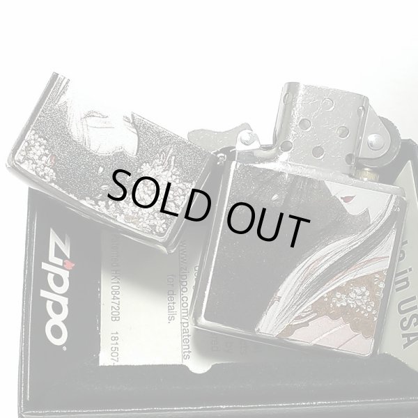 画像4: ZIPPO 天野喜孝 櫻姫 ジッポ ライター アンティーク 銀いぶし 彫刻柄 かっこいい 重厚 おしゃれ ゲーム メンズ ギフト プレゼント (4)