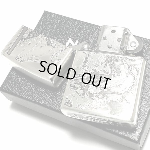 画像6: ZIPPO ライター 天野喜孝 ジッポ アンティークシルバー 銀燻し 彫刻デザイン かっこいい おしゃれ ゲーム メンズ ギフト プレゼント (6)
