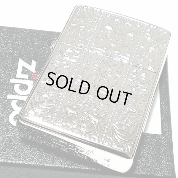 画像5: ZIPPO ライター プラチナアラベスク ジッポ シルバー 中世模様 両面加工 メンズ レディース おしゃれ かっこいい ギフト プレゼント (5)