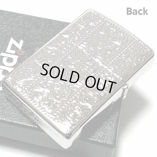 画像3: ZIPPO ライター プラチナアラベスク ジッポ シルバー 中世模様 両面加工 メンズ レディース おしゃれ かっこいい ギフト プレゼント (3)