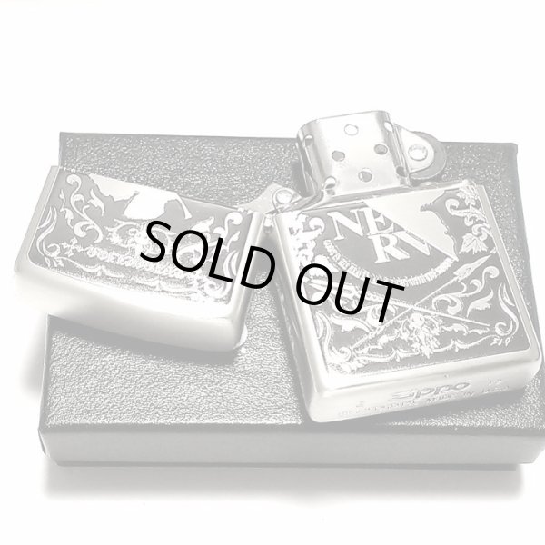 画像5: ZIPPO エヴァンゲリオン ネルフマーク ジッポ ライター 限定 シリアル入り 銀古美仕上げ アンティーク かっこいい メンズ レディース アニメ ギフト プレゼント (5)