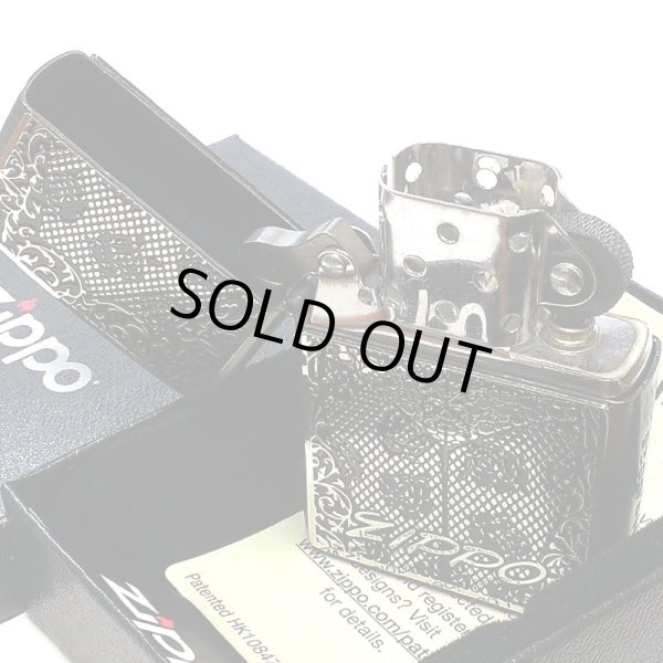 画像4: ZIPPO セクシーメタル ジッポ ライター 裏面蝶 限定シリアルNo.入り 両面加工 ガンメタ 薔薇 Sexy Metal バタフライ シルバー メタル貼り 銀 おしゃれ メンズ レディース ギフト プレゼント (4)