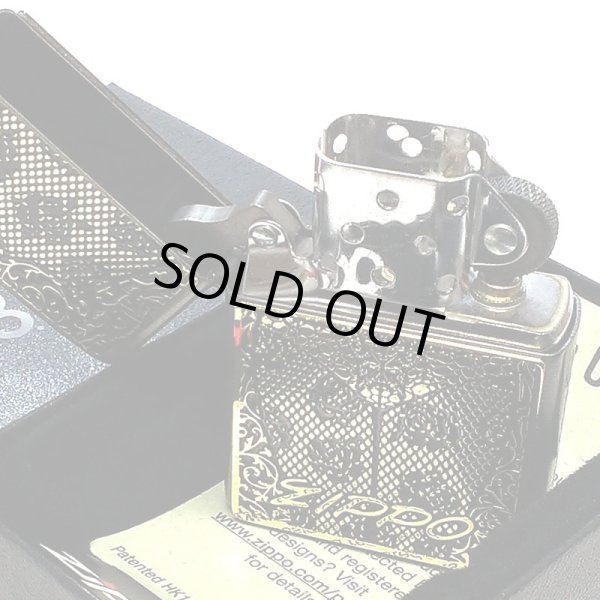 画像4: ZIPPO セクシーメタル 裏面蝶 ジッポ ライター 限定シリアルNo.入り 両面加工 ガンメタ 薔薇 Sexy Metal バタフライ ゴールド メタル貼り 金 おしゃれ メンズ レディース ギフト プレゼント (4)