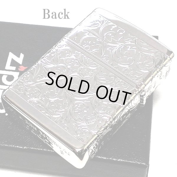 画像3: ZIPPO ライター アラベスク プラチナシルバー 限定 ジッポ シリアルナンバー入り 鏡面仕上げ 4面連続加工 高級 メンズ レディース 彫刻 かっこいい 銀 おしゃれ ギフト プレゼント (3)