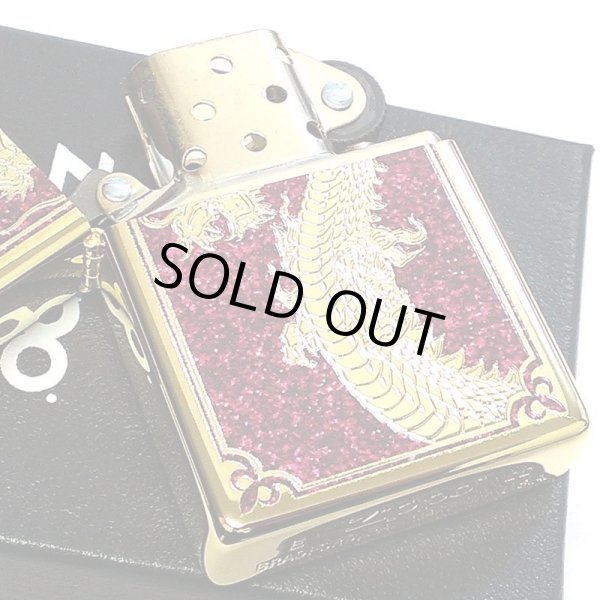 画像4: ZIPPO ライター ドラゴン 限定88個 龍 ジッポ 彫刻 金タンク シリアルナンバー入り 両面加工 竜 八 和柄 かっこいい 御守り 赤 メンズ ゴールド ギフト プレゼント お守り (4)