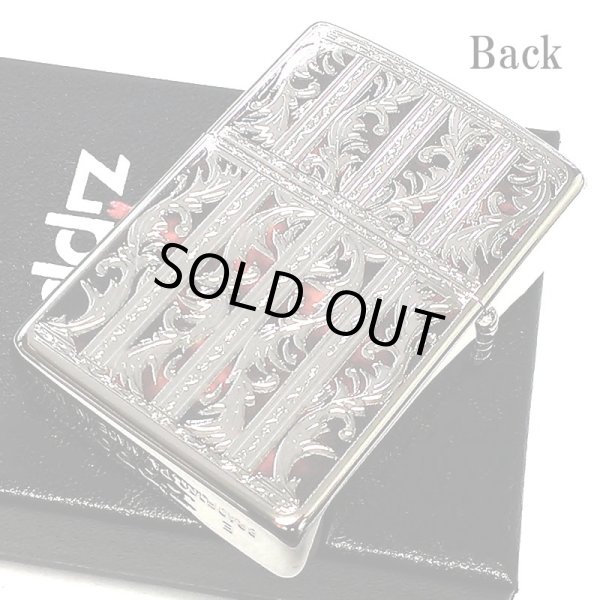 画像3: ZIPPOライター マーブル アラベスク エッチング彫刻 シルバー ジッポ 両面加工 銀 かっこいい おしゃれ メンズ ギフト プレゼント (3)