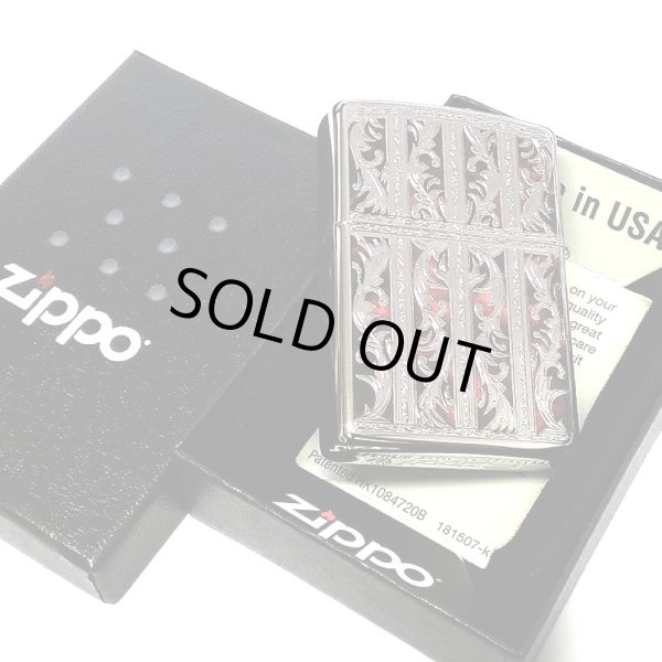 画像6: ZIPPOライター マーブル アラベスク エッチング彫刻 シルバー ジッポ 両面加工 銀 かっこいい おしゃれ メンズ ギフト プレゼント (6)